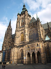 Прага, в историческом центре -  собор св. Вита